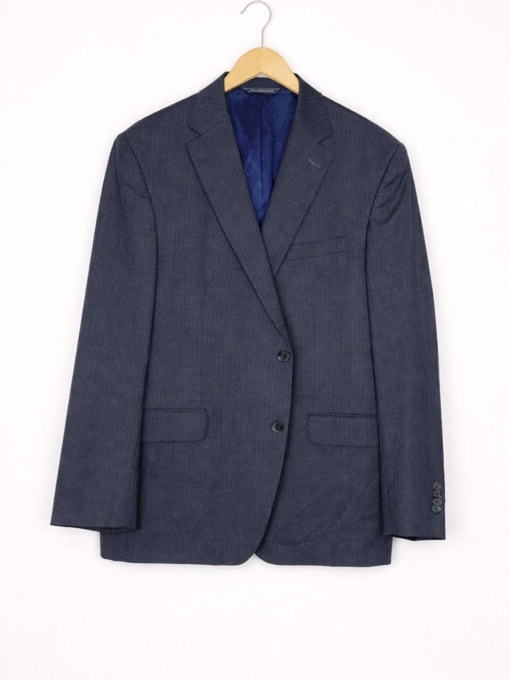 Jack Victor Elite Pinstripe Mens Blazer Sport Jacket Size 46 R Wool Norway